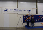 Seit Jahren präsentiert sich der Aero Club Saar erfolgreich auf der Messe Freizeit. Auf- und Abbau nehmen sehr viel Zeit in Anspruch, daher ist jede helfende Hand willkommen.   