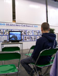 Auch diesmal konnten sich die Besucher wieder vor dem Bildschirm über die Luftsportarten infomieren.